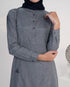 Pebble Grey Smart Look Jilbab